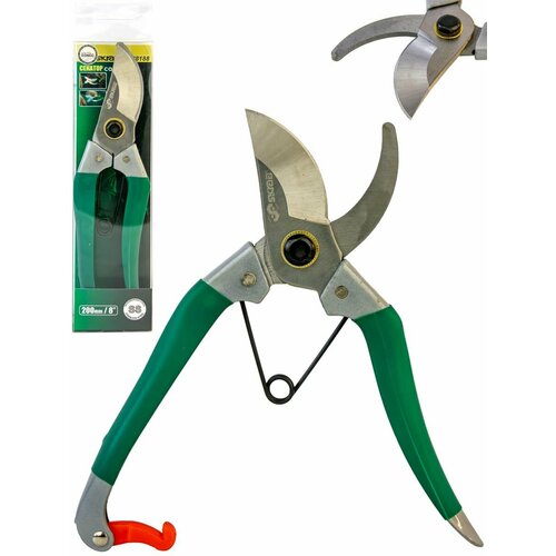 Секатор садовый 28188 плоскостной, для левшей SS / 200 мм