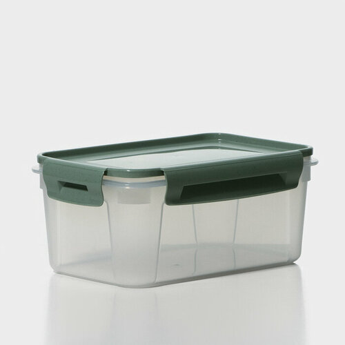 Контейнер пищевой 11л 186х122х81см LockOk прямоуг цвет зеленый флек 394₽