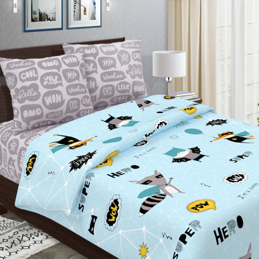 фото Комплект детского постельного белья "Мишки" из бязи (100 % хлопок)