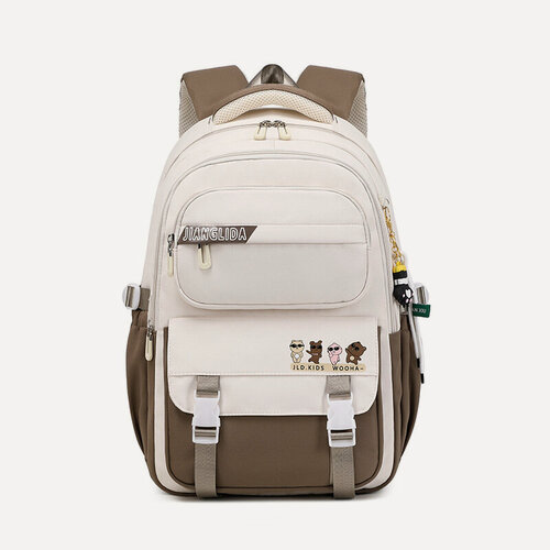 Изображение товара Рюкзак Jianglida, кофейный, с подвеской-котенком, ткань Оксфорд