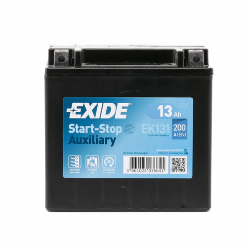 Стартерная аккумуляторная батарея, EXIDE EK131 (1 шт.)