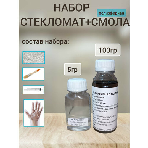 Ремкомплект для ремонта стеклопластика 100гр 599₽
