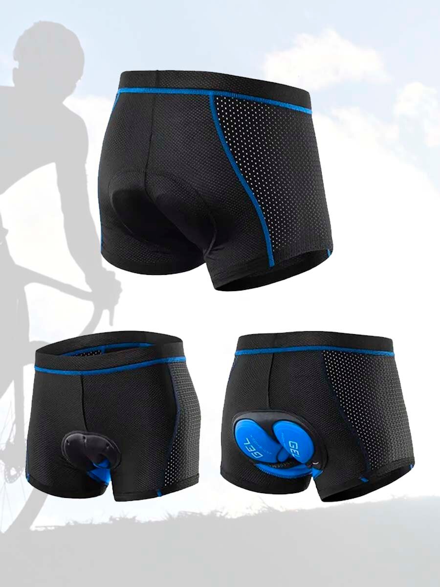 Велотрусы COMFIAMO COMFIAMO, размер XL, черный/синий — фото 1