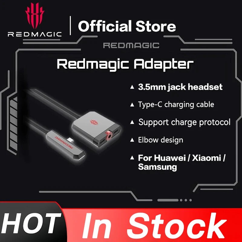 Оригинальный адаптер док-станции RedMagic с портом Type-C для телефона, поддержка PD, зарядная игровая док-станция для Oneplus ViVo xiaomi, Docking Station — фото 1