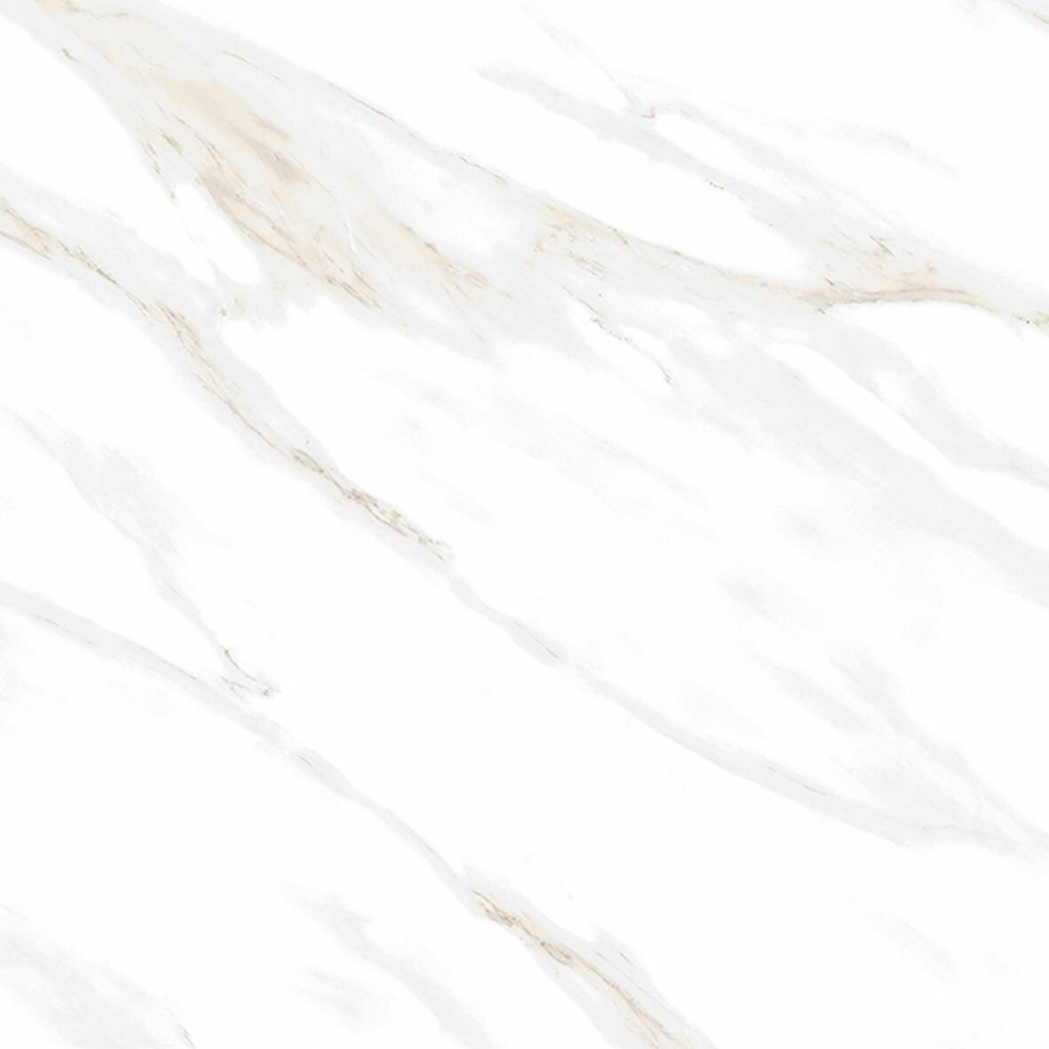 Плитка из керамогранита Ceradim Керамогранит Calacatta Clarity Gold белый мат 80x80 84 мм (цена за 1.92 м2)