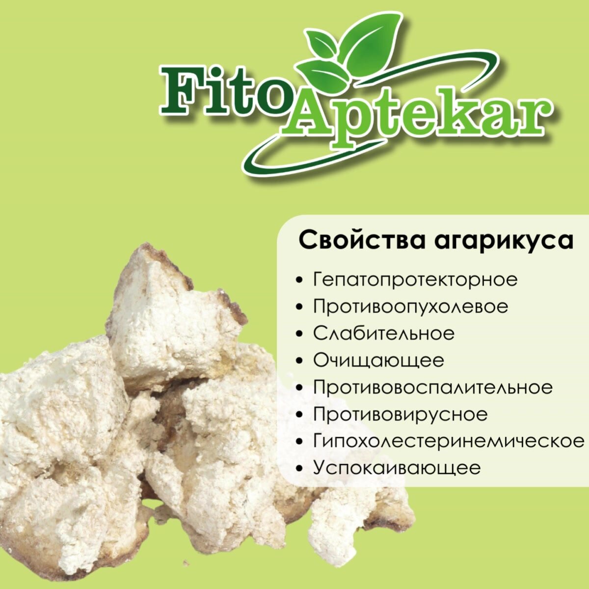 Настойка гриба агарикус "Фито-Аптекарь" - против вирусов и для обмена веществ, 250мл — фото 1