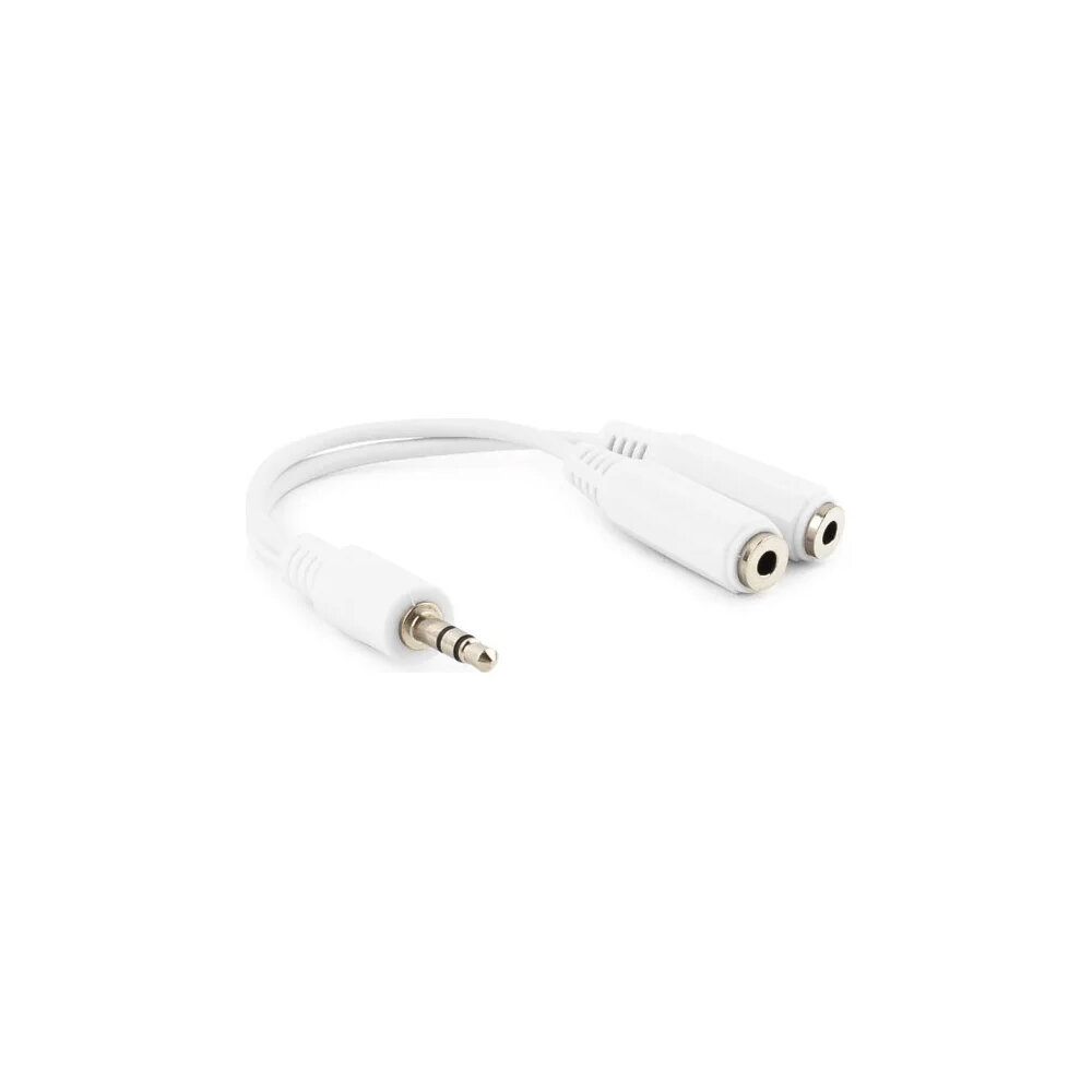 Кабель разветвитель аудио сигнала Gembird CCA-415W (10см, jack3.5/2x jack3.5) (CCA-415W)
