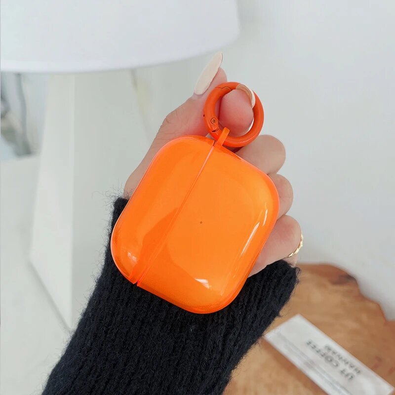 Флуоресцентный чехол для AirPods 4, orange, For airpods pro2nd