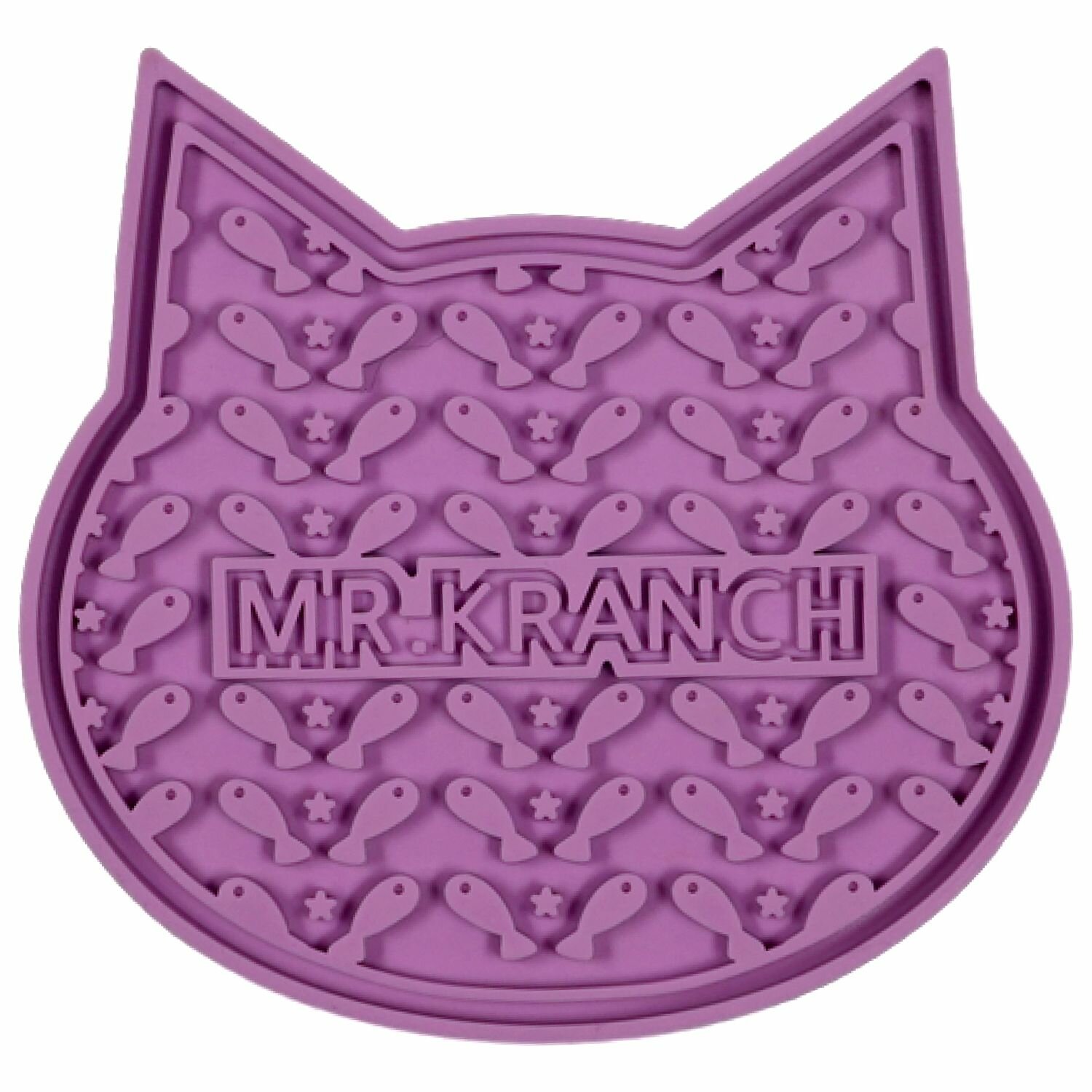 Лизательный коврик силиконовый для медленного поедания Mr.Kranch, размер - 12 х 12 см, цвет - сиреневый, MKR543998