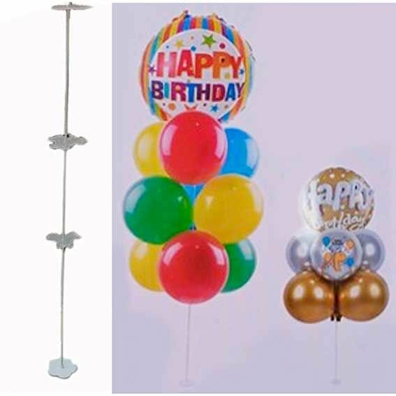 Подставка для воздушных шаров кокос настольная на 10 шт, белый (242290)