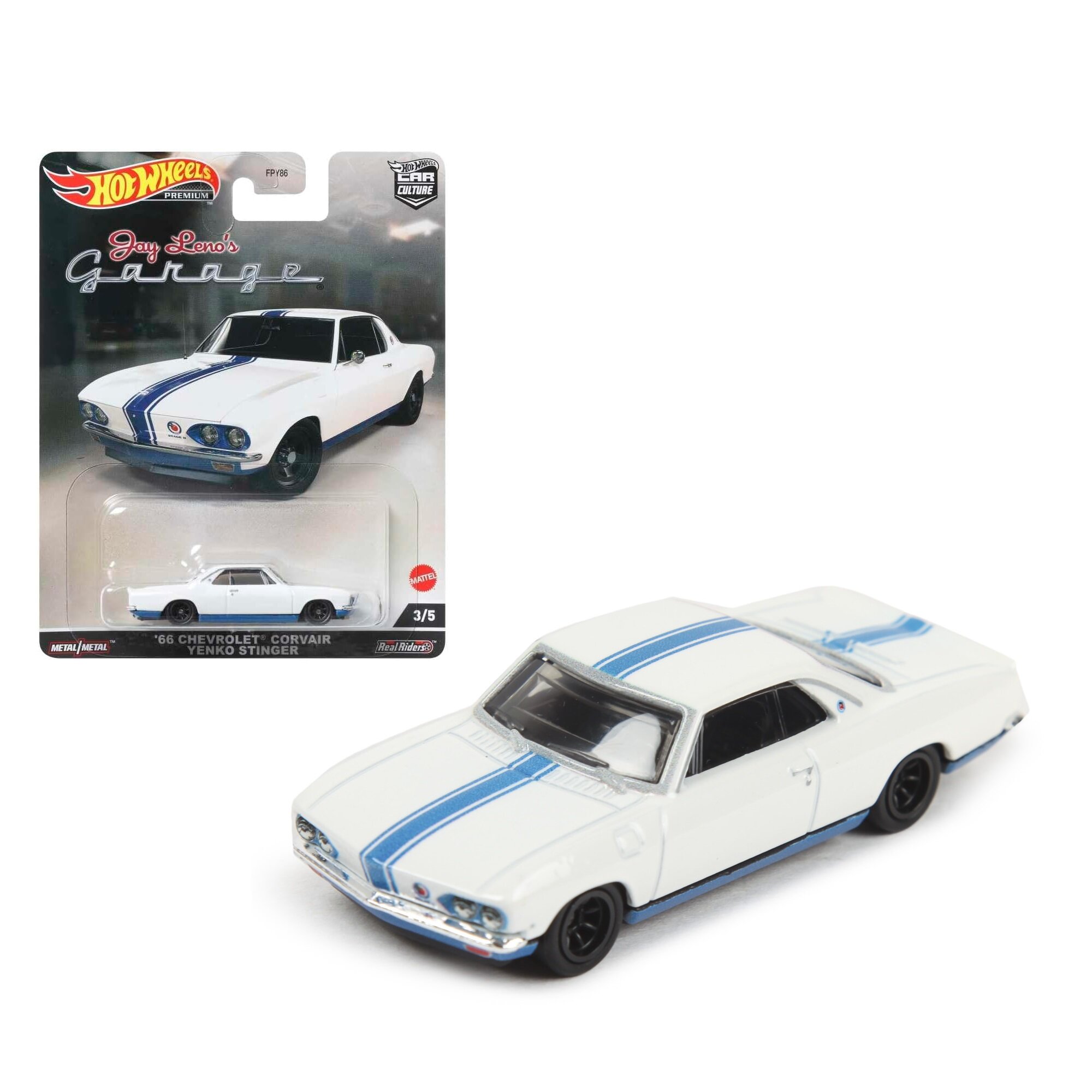 Машинка Hot Wheels Premium HCJ84 '66 Chevrolet Corvair Yenko Stinger Jay Leno's Garage 3/5