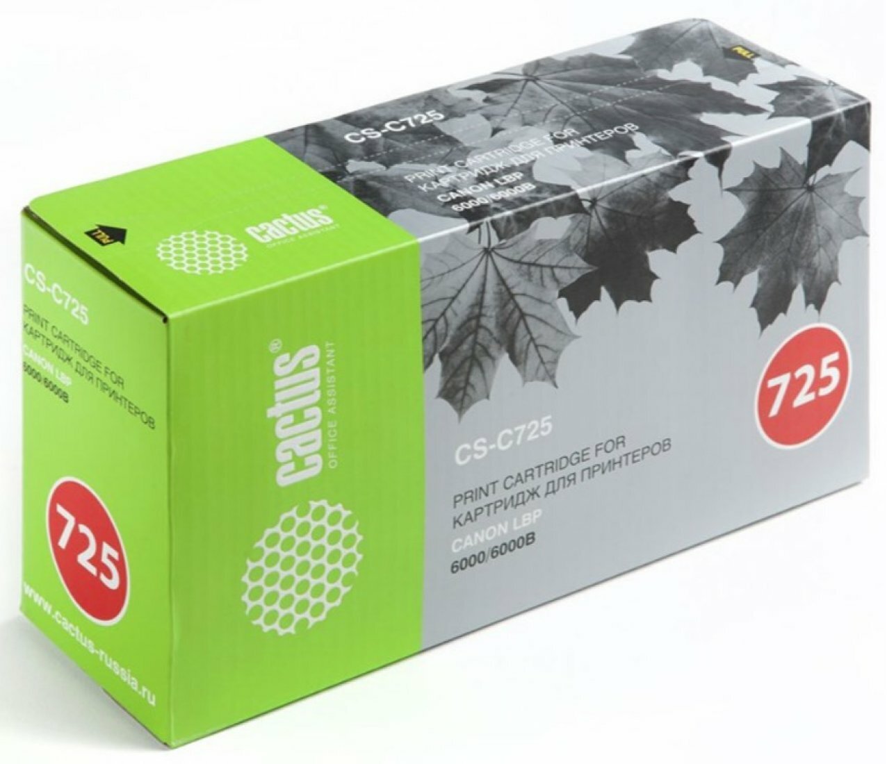 Картридж лазерный Cactus CS-C725S 725 черный (1600стр.) для Canon i-Sensys 6000/6000b