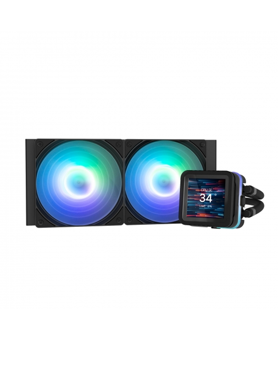 Система жидкостного охлаждения ZALMAN ALPHA2 DSA24, с дисплеем для контроля температуры, ALPHA2DSA24BLACK — фото 1