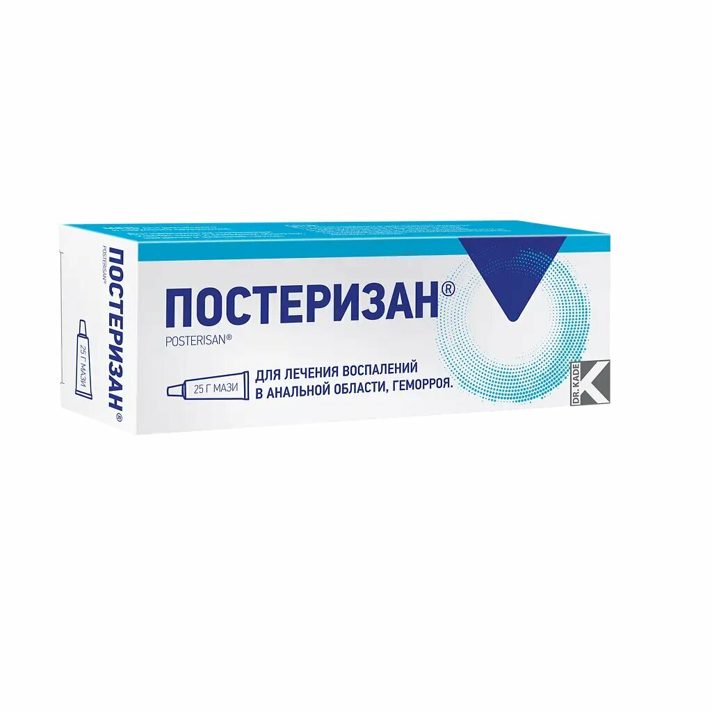 Постеризан мазь для ректального и наружного применения 25 г 1 шт