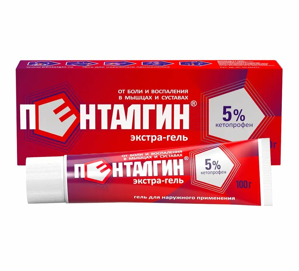 Пенталгин экстра гель для наружного применения 5  100 г 1 шт