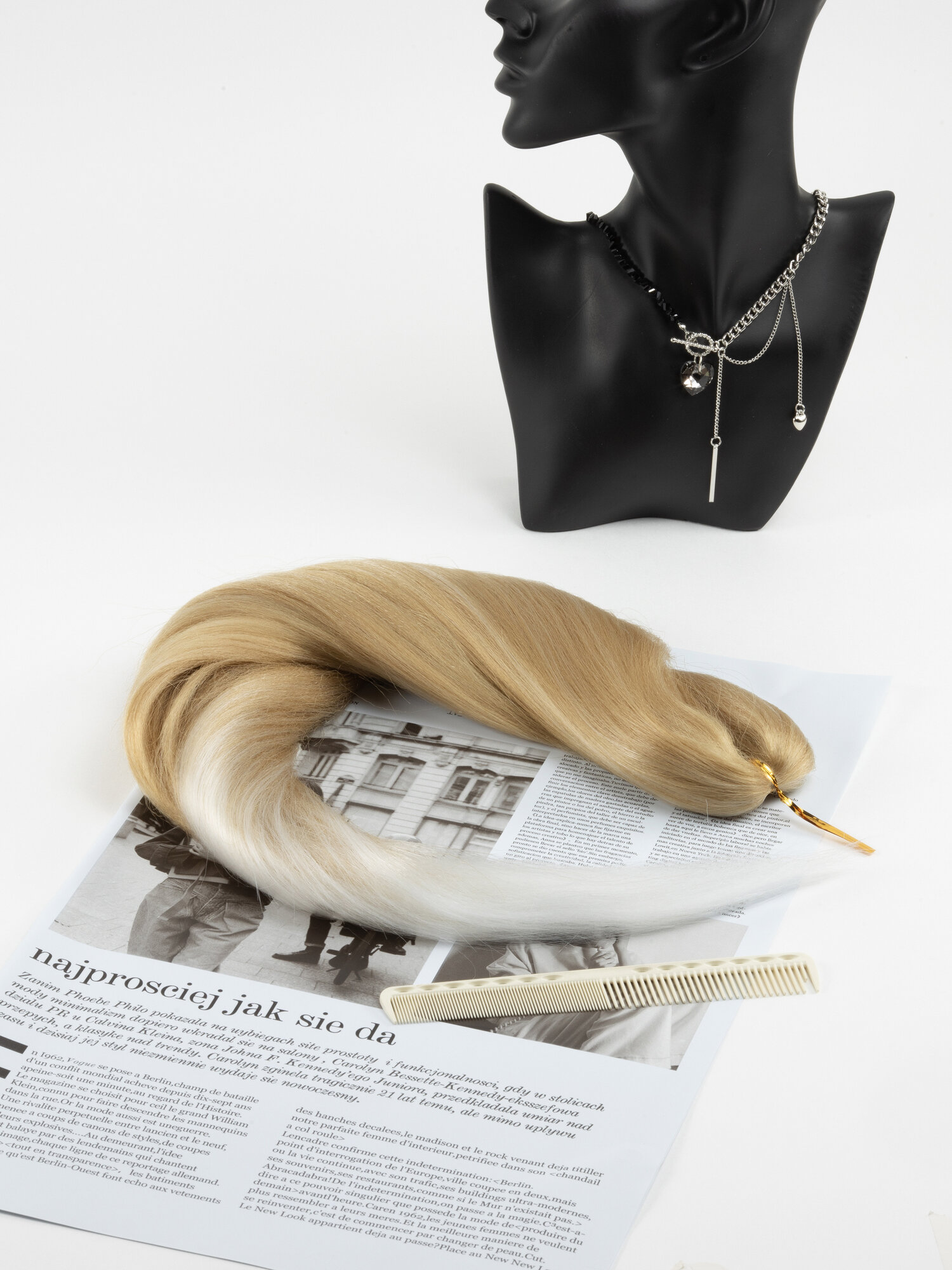 Канекалон омбре блонд искусственные волосы для причесок 70 см — фото 1