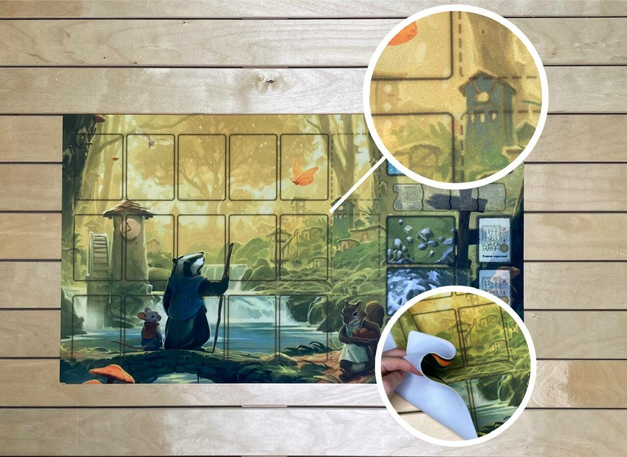 Планшет игрока к Эверделл (база), тонкий неопрен, ручная работа