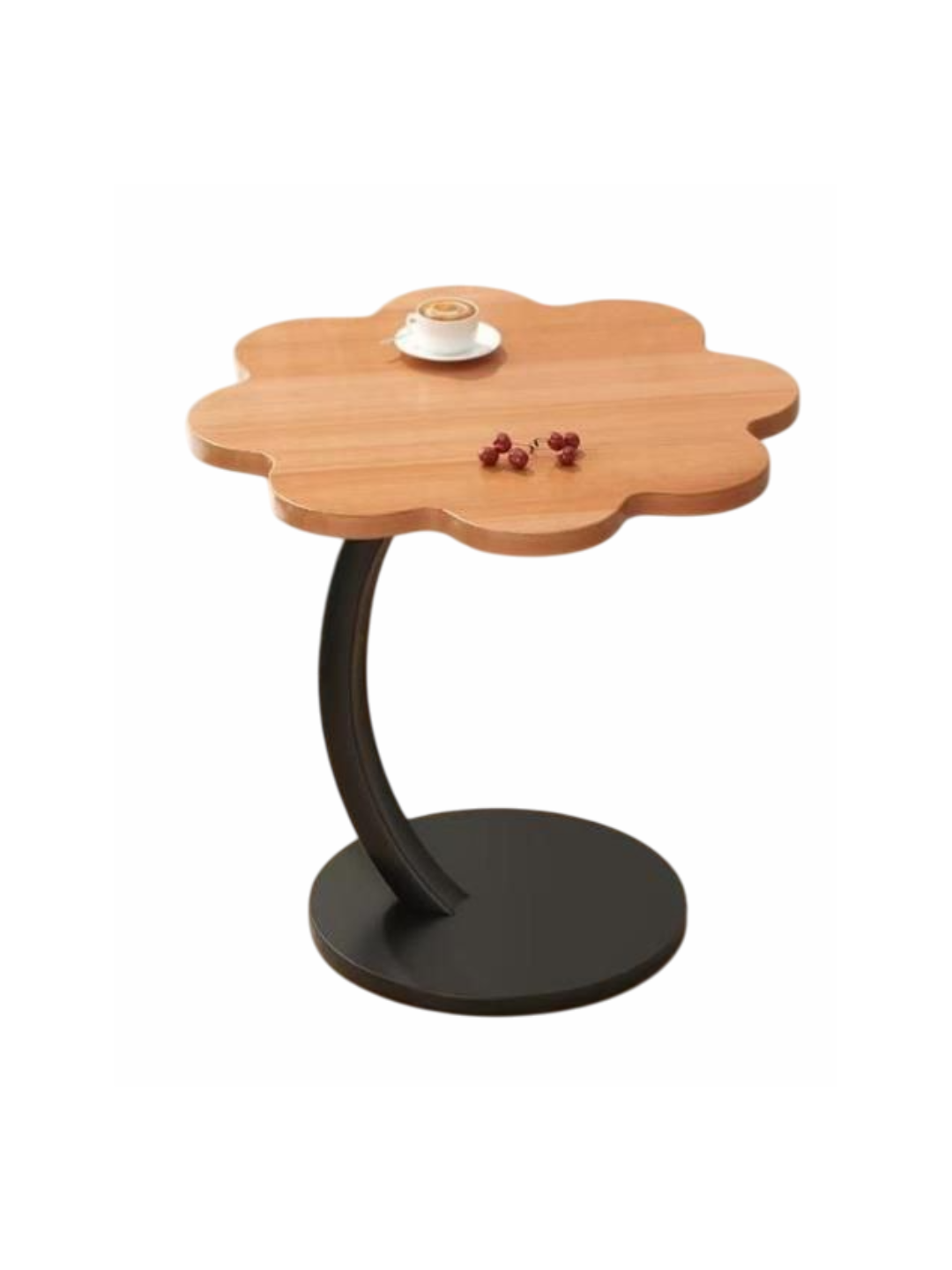 Стильный водонепроницаемый и противоскользящий боковой стол в форме лепестка — 61×40×30 см