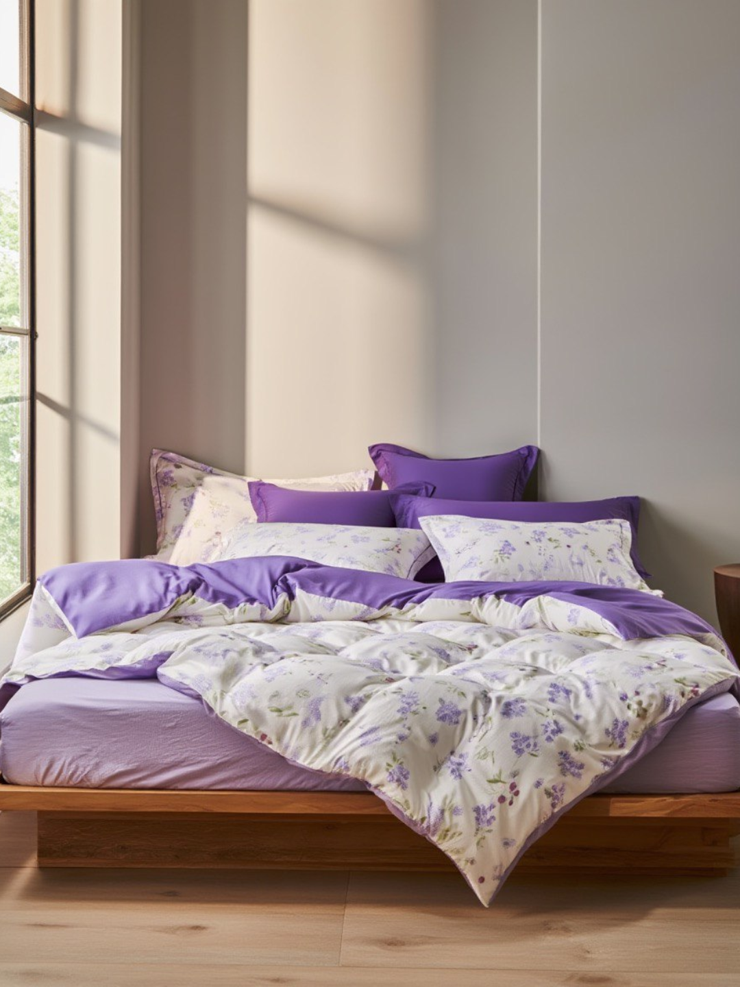 Набор постельного белья 2 спальный оригинальный комплект постель фиолетовый
