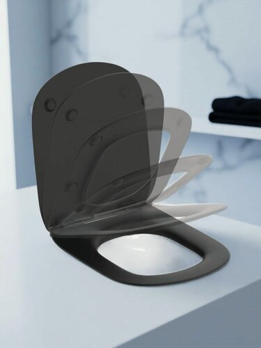 Изображение товара Сиденье для унитаза Ideal Standard Silk Black Tesi T3527V3