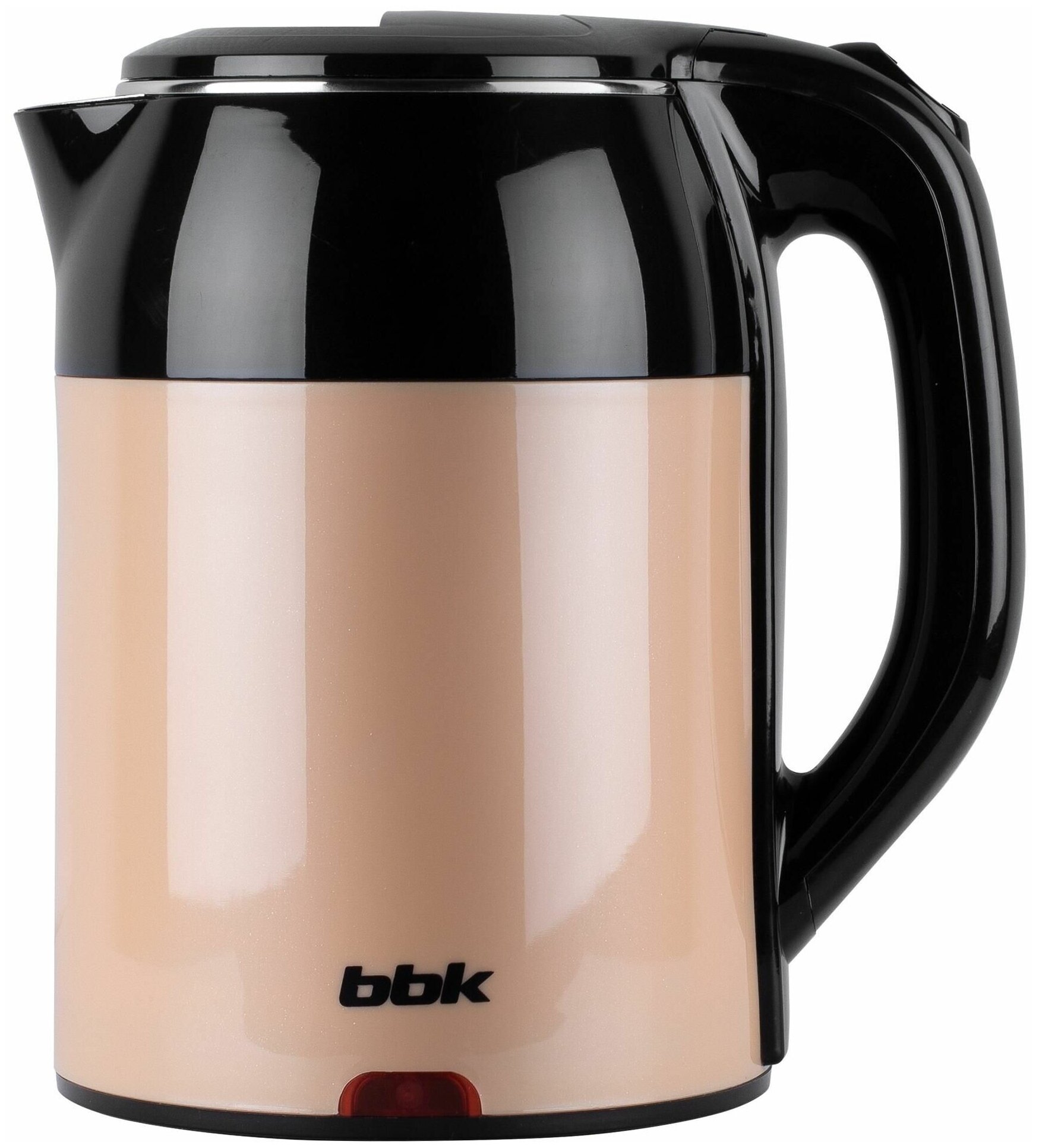 Чайник BBK EK1709P 1.7л. 2000Вт нержавеющая сталь/пластик, бежевый/черный (EK1709P (B/BG)) - фотография № 1