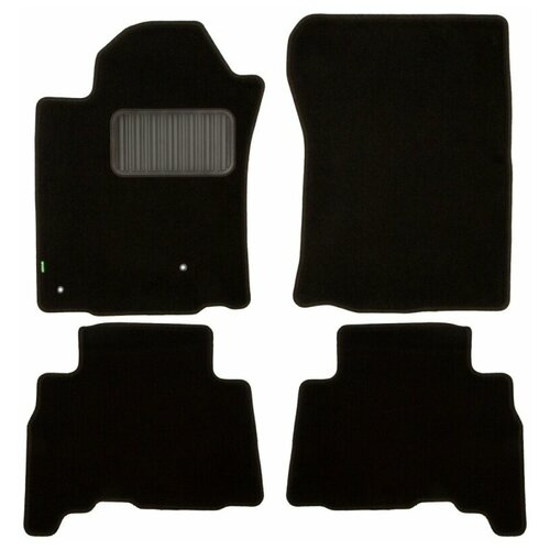 фото Коврики в салон klever premium toyota land cruiser 120 prado акпп 2002-2009, 4 шт. (текстиль), klever02482801210kh