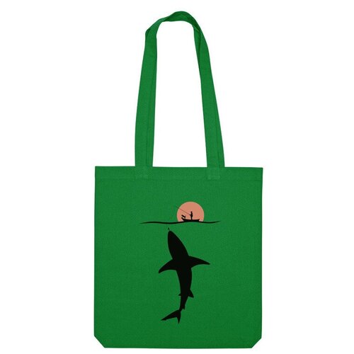 фото Сумка шоппер us basic, зеленый