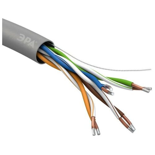 Кабель UTP 4x2x24 AWG Cat5e CCA PVC 305м SIMPLE ЭРА Б0044434 (упак.305 м.)