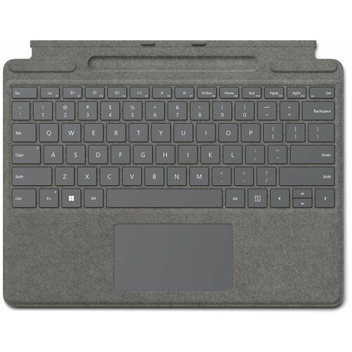 Клавиатура Microsoft Surface Pro X/8/9 Signature Keyboard Platinum клавиатура microsoft surface pro signature keyboard alcantara platinum rus