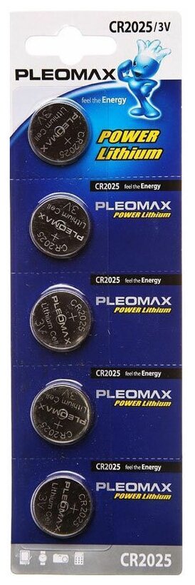 Батарейка Pleomax CR2025-5BL