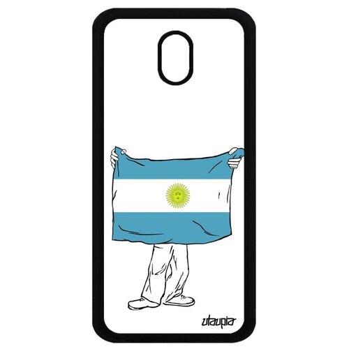 фото Красивый чехол на смартфон // samsung galaxy j5 2017 // "флаг аргентины с руками" стиль государственный, utaupia, белый