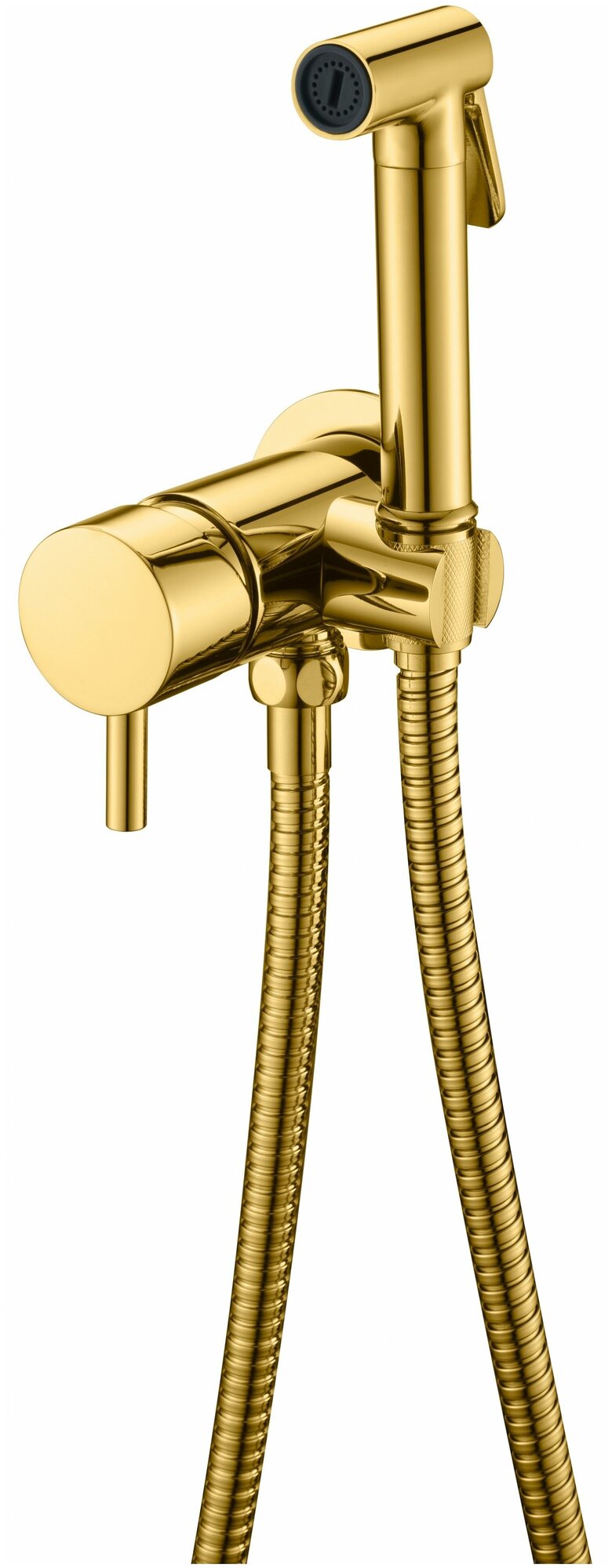 Гигиенический душ со смесителем Boheme Uno 467-G Золото - фотография № 1