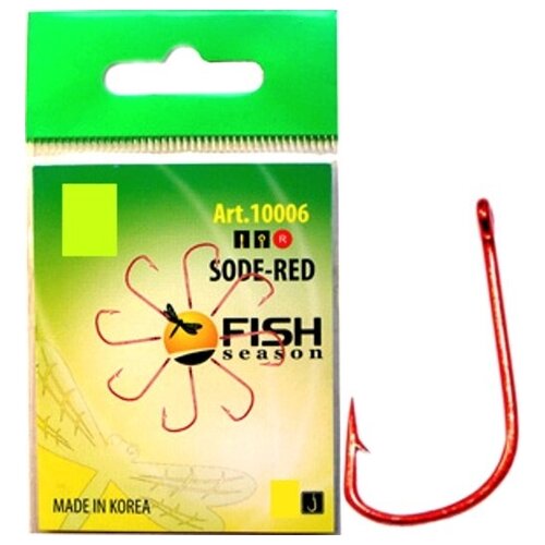 крючок fish season sode ring 0 3 Крючок Fish Season SODE-RING RED №3,5