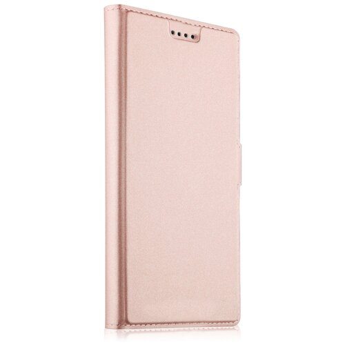 фото Чехол-книжка mypads для sony xperia xa1 plus водоотталкивающий с мульти-подставкой на жёсткой металлической основе розовый