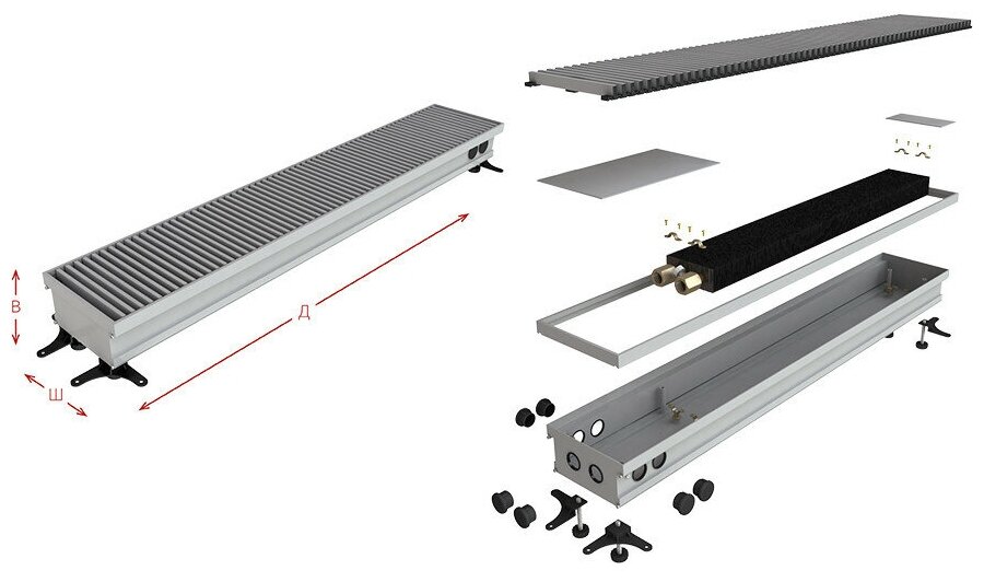 Конвектор Askon КВП 150-200-4400 (КВП 150/200/4400)