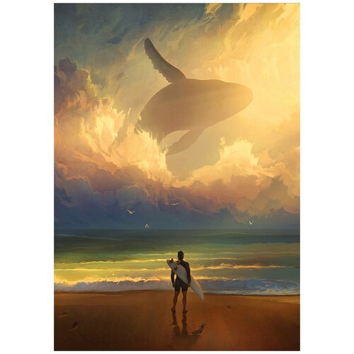 Интерьерный постер на стену картина для интерьера в подарок плакат 