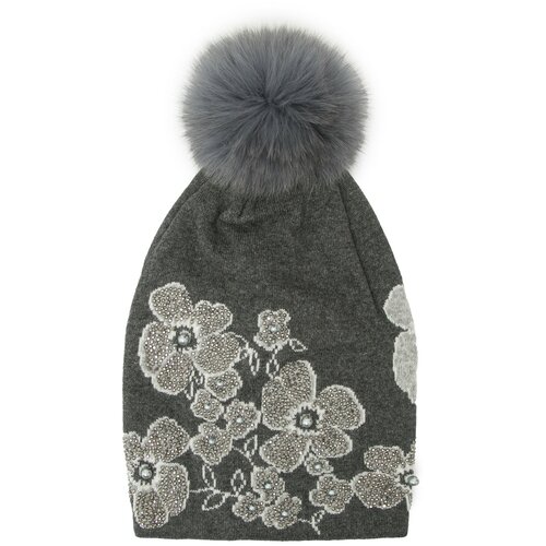 фото Шапка lisa grobl, размер 56, черный