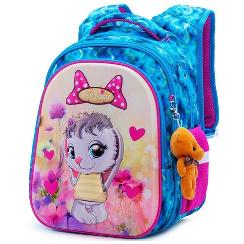 фото Школьный рюкзак с анатомической спинкой для девочки skyname / winner one с зайчиком для младших классов (r1-009)