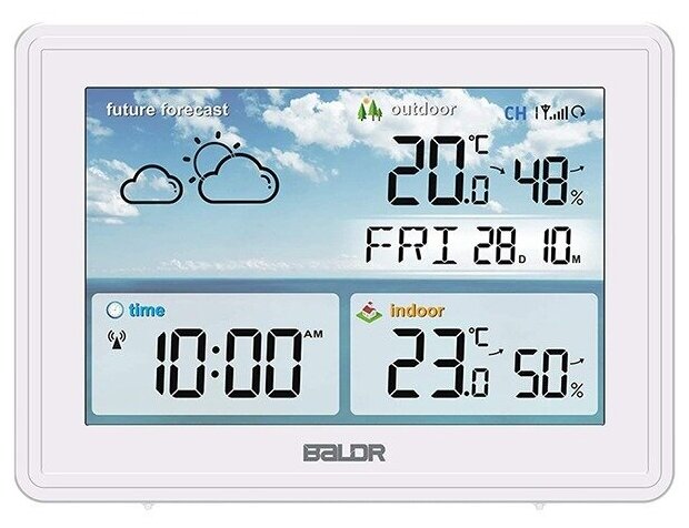 BALDR B0359WST2H2R-WHITE Беспроводная метеостанция, белый - фотография № 7