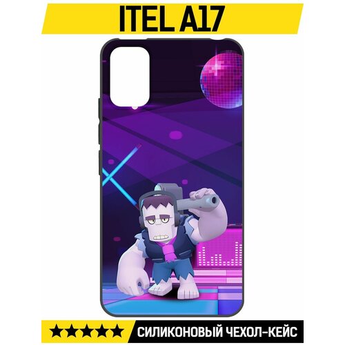 Чехол-накладка Krutoff Soft Case Brawl Stars - Фрэнк для ITEL A17 черный чехол накладка krutoff soft case brawl stars ворон феникс для itel a17 черный