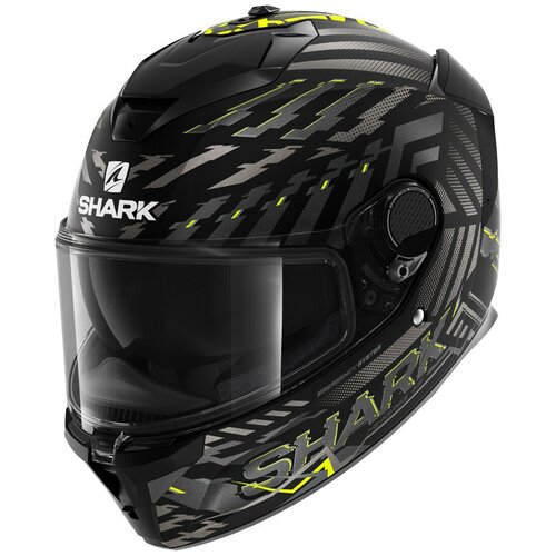 Шлем SHARK SPARTAN GT E-BRAKE BCL. MICR. MAT Black/Grey/Yellow S