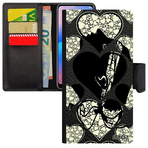 фото Красивый чехол книжка для телефона // galaxy s8 // "флаг корсики с сердцем" любовь дизайн, utaupia, цветной