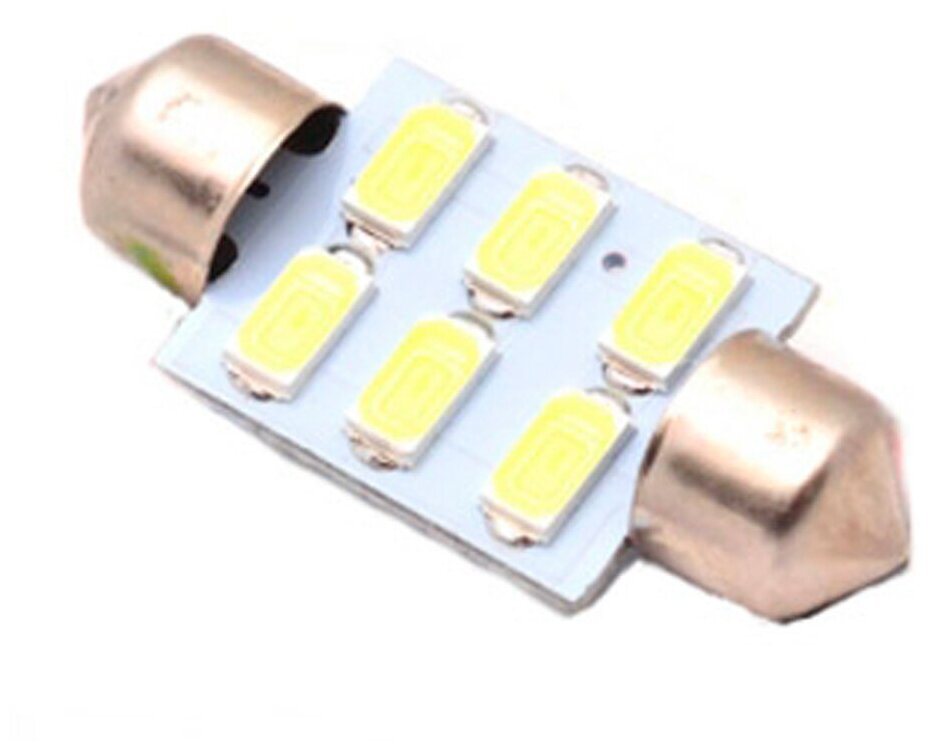 Автомобильные светодиодные лампы C5 FEST 36мм + SV8.5 - 6 SMD5630 (2шт.)