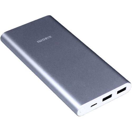 Внешний портативный аккумулятор Xiaomi Mi Power Bank 3, 10000 мАч, 22.5W, Fast Charge QC3.0, Быстрая (Серебристый, PB100DZM)