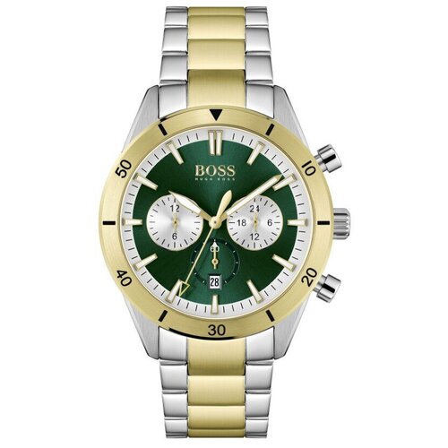 Наручные часы BOSS Santiago, серебряный, зеленый наручные часы boss серебряный зеленый