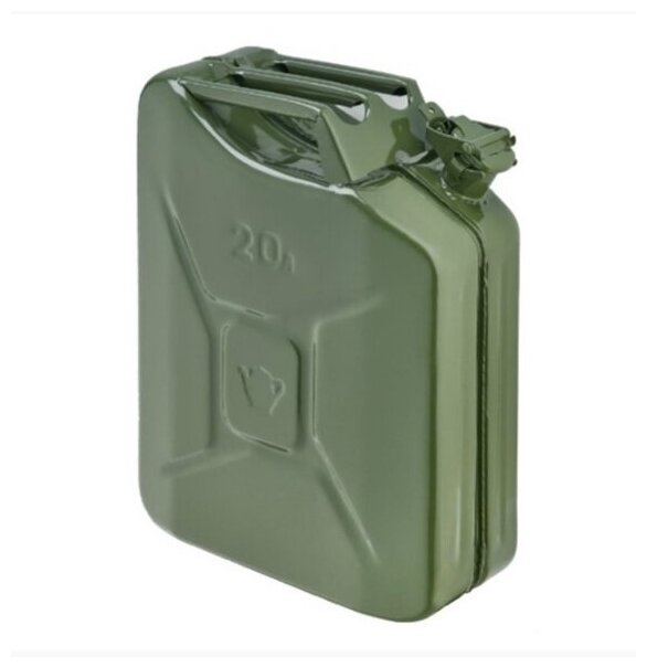 Канистра металлическая ИК-8 20 л для ГСМ зеленая
