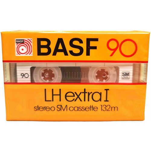 Аудиокассета BASF LH extra I 90 жёлтая