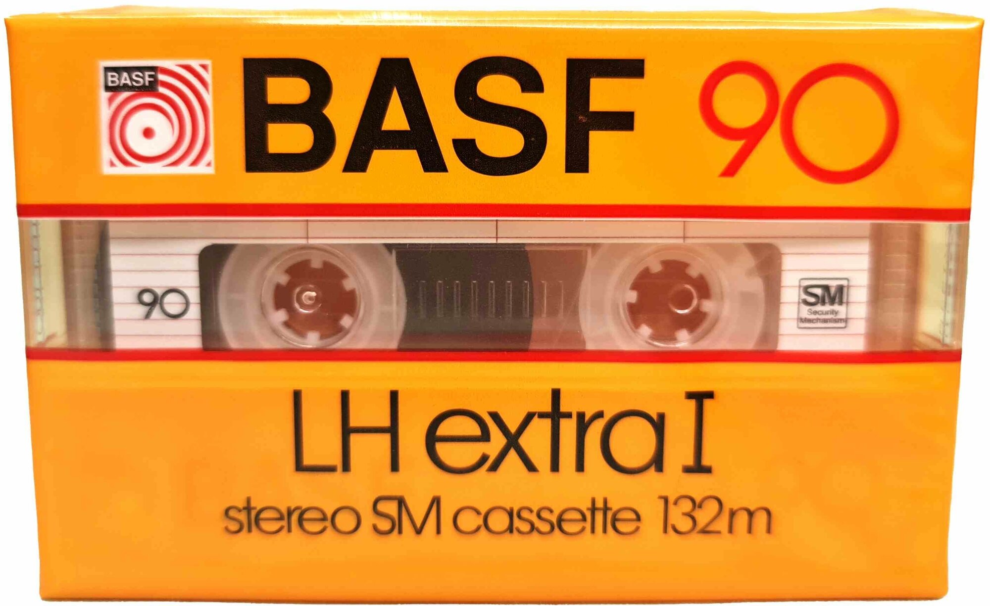 Аудиокассета BASF LH extra I 90 жёлтая