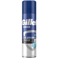 Гель для бритья очищающий с углем Gillette, 262 г, 200 мл