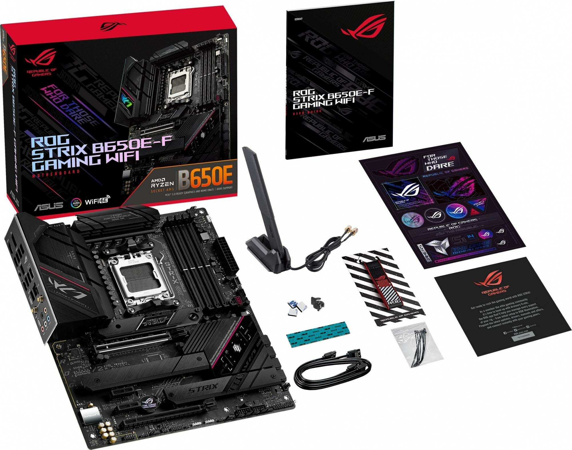 Материнская плата Asus ROG STRIX B650E-F GAMING WIFI, SocketAM5, ATX - фото №3